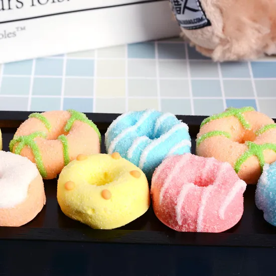 Wholesale Private Label Different Colors Doughnut Shape Mix Fruit Flavored Bulk Marshmallow Candy