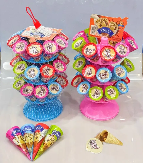 Ice Cream Style Chocolate Crunchy Cone - Ice Cream Tower Packaging
