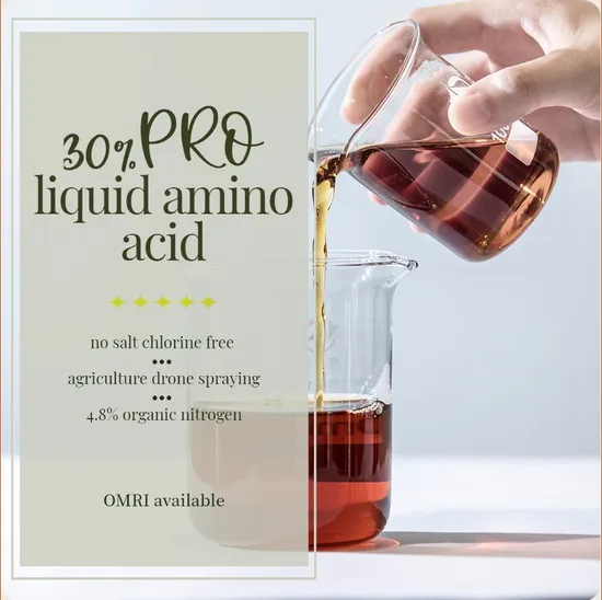 Plant Source Amino Acid Liquid 30% Hydrolzyed Protein Liquid Transparent Yellow Chride-Free