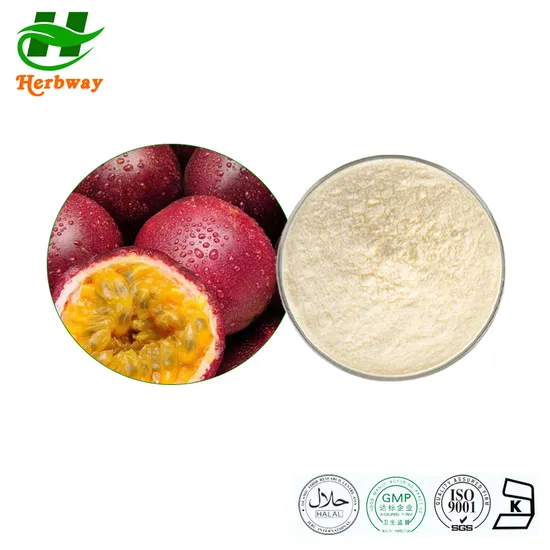 Herbway Kosher Halal Fssc HACCP Certified Free Sample High Quality Instant Juice Powder Passion Fruit Juice Powder