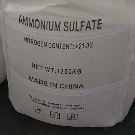 Fertilizer Grade Ammonium Sulphate with 1000kg Bag