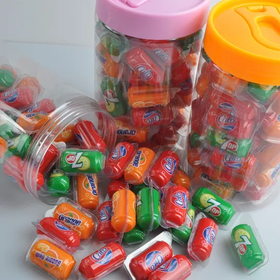 Chewing Gum Wholesale Candy Fruit Flavours Sandwich Bubble Gum Gummy Sweet Jelly Chewing Gums