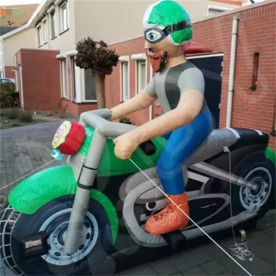 Giant Blow-up Motorcycle with Cartoon Design for Parties Inflatable Cartoon