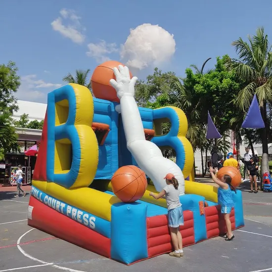 Two Hoops Interactive Sports Game Party Rental Equipment Inflatable Basketball