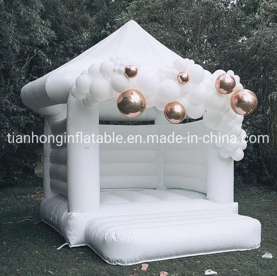 White Wedding Bouncy House Bouncer Inflatable Bounce House Inflatable Bouncy Castle