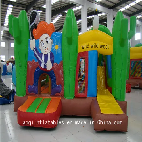 Cowboy Inflatable Kid Bouncer Slide Combo (AQ1324-5)