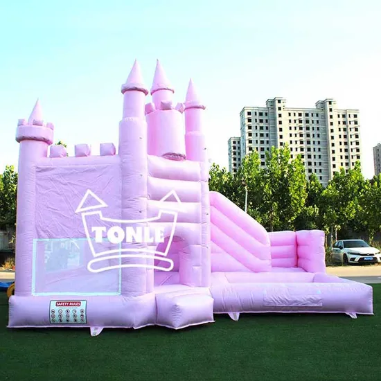 Wedding Party Pink Bouncy Castle Inflatable Bouncer Bounce House Slide with Pool for Sale