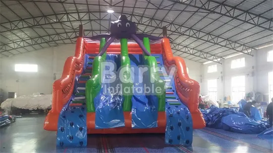 Quick Assemble Water Park Summer Hot Sea World Octopus Inflatable Water Slide with Pool for Kid′s