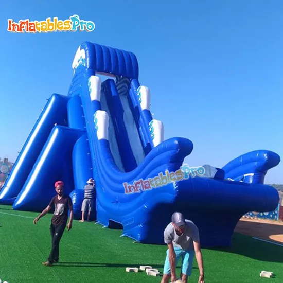 Giant Hippo Inflatable Water Slide for Frame Pool