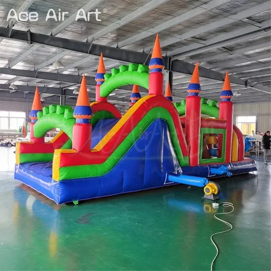 Customized Inflatable Trampoline Bounce Castle Inflatable Obstacle Course Combination Customized Inflatable Trampoline