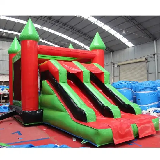 0.55mm PVC Inflatable Slide Bouncer Small Inflatable Obstacle Castle for Kids Indoor
