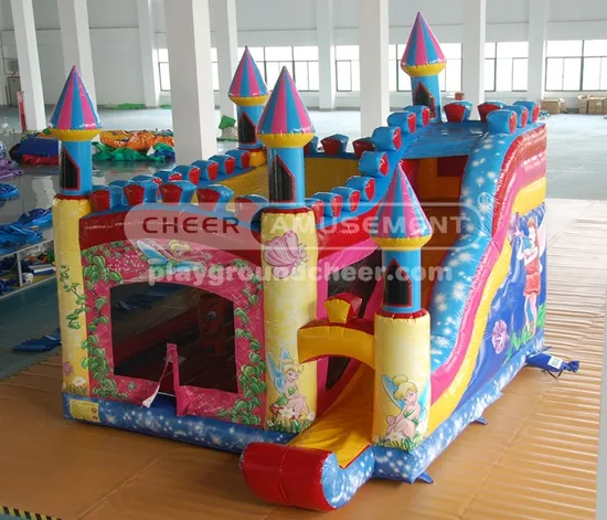 Cheer Amusement Angle Castlethemed Inflatable Playground Equipment