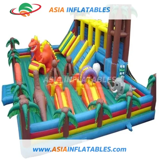 Inflatable Cartoon Fun City Games Trampoline