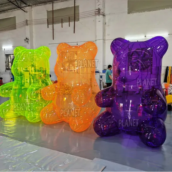Eye-Catching Inflatable Transparent PVC Bear for Event Decoration