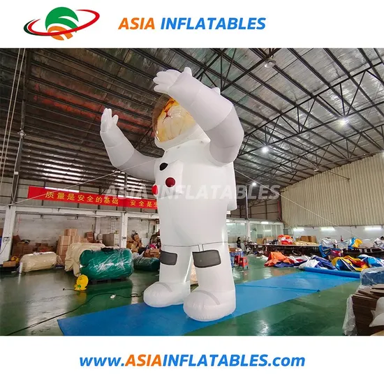 6m Height Inflatable Space Cat Cartoon Character, Custom Inflatable Astronaut Cat Model