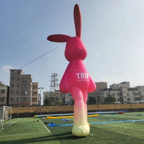 Adorable Inflatable Rabbit Decoration for Holiday Events