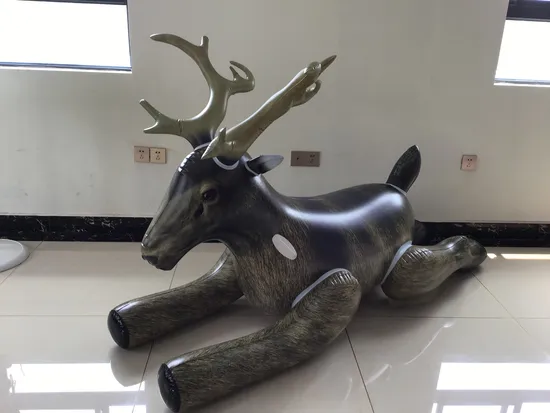 Child PVC Inflatable Reindeer Ride on Float Inflatable Animal Pool Float