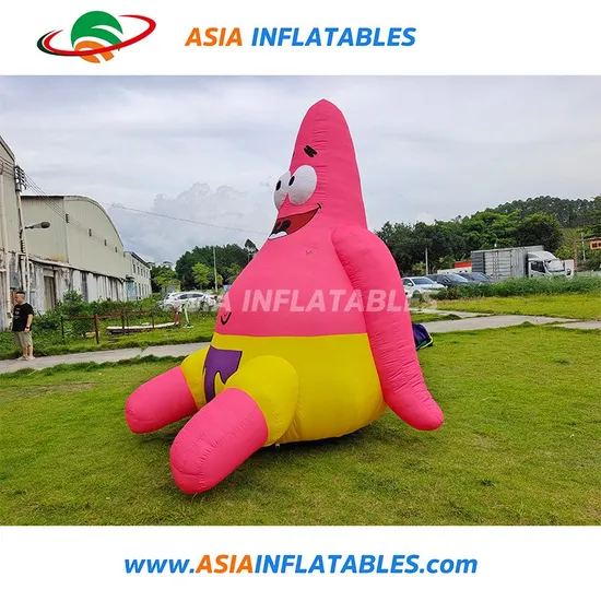Giant Inflatable Patrick Star Cartoon Models for Decoration or Advertising