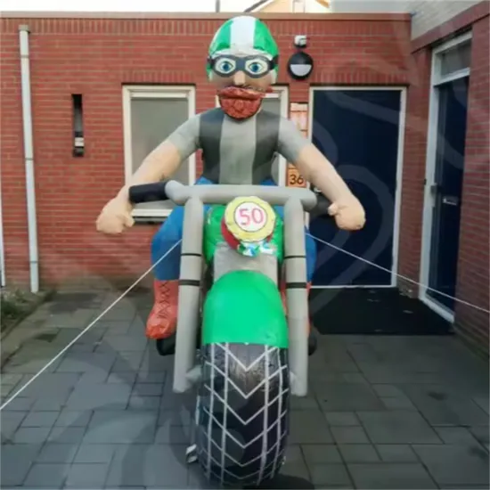 Kids′ Favorite Inflatable Motorcycle Toy with Cartoon Character