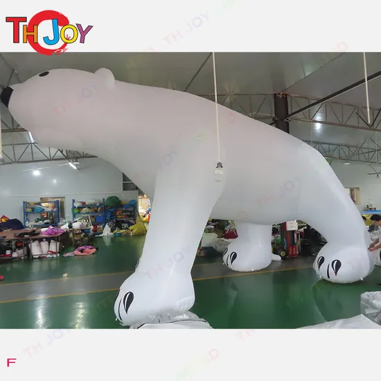 6m Long Inflatable Polar Bear for Christmas Decoration / Inflated Cartoon Bear