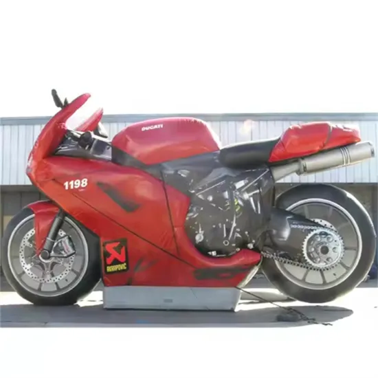 Fun Cartoon Motorcycle Inflatable for Kids Birthday Parties