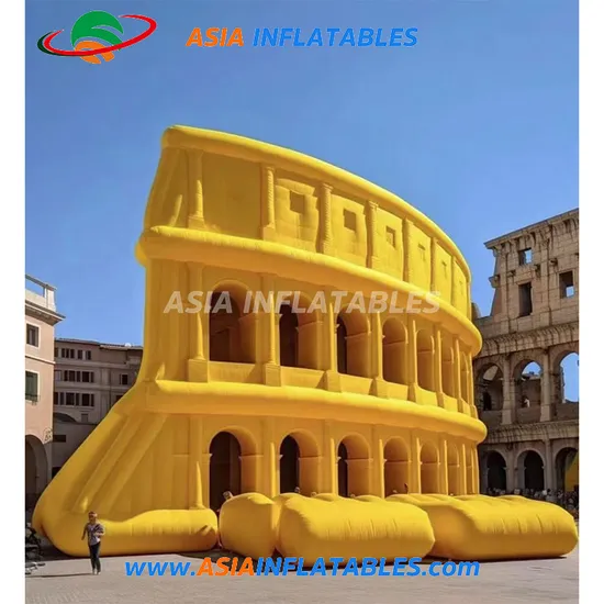 Inflatable Italian Historical Architecture Roman Colosseum Building Exhibition