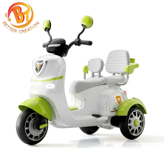 Electric Toy Car Two Seater Food Grade PP Children Electric Motorcycle