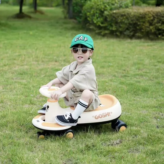 Twister Car Children Yo-Yo Male and Female Children 1-3 Years Old Silent Universal Wheel Sliding Anti-Rollover Niuniu Car