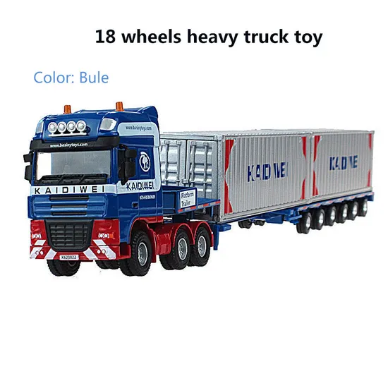 1: 50 Scale Heavy Duty Telescopic Flat Transport Truck