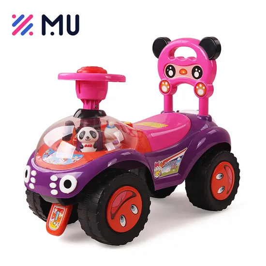 4 Wheel Kids Music Sound Storage Under Seat Steering Ride-on Car for Kids