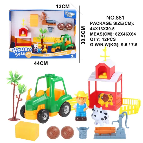 Cartoon Educational Toy Farm House Playset Different Model Toy