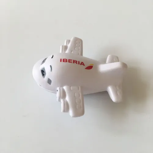 Wholesale Vehicle Novelty Toys 2025 Plane Shape OEM Aircraft Gift Stress Ball Juguetes