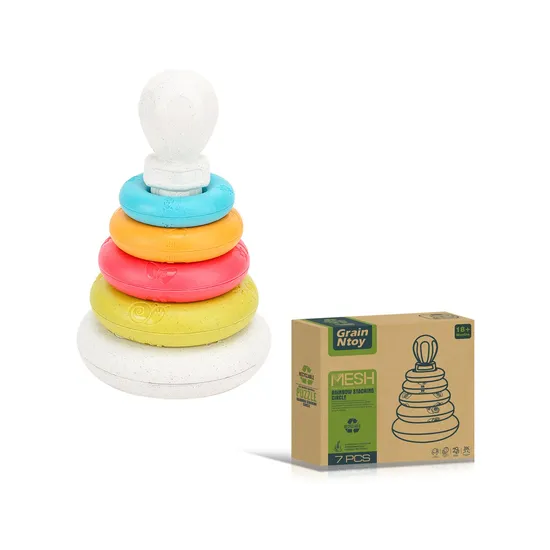 Green Environmentally Friendly Cartoon Walk Pull String Environmental Protection Degrade Kids Toys