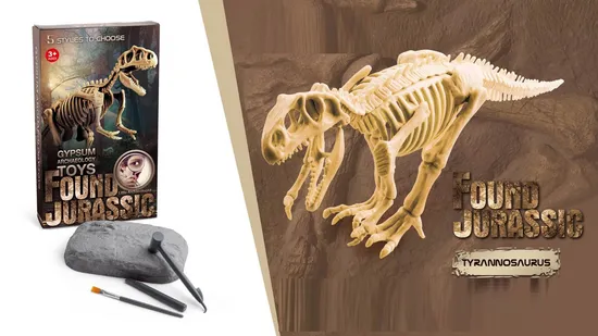 Stem Kids Toy Tyrannosaurus Rex Dig Discover Plastic Fossils Dinosaur Skeletons Excavation Kit Fossil Archeology Toys