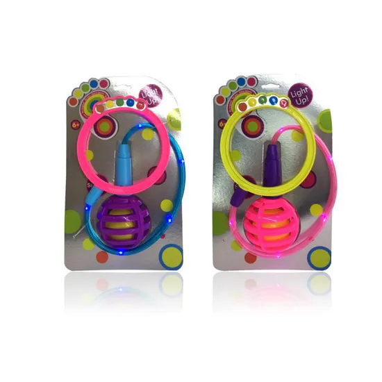 New Arrive High Quality Kids Outdoor Creative Skip Bouncing Ball One Leg Sport Game Swing Wheel Flashing Jumping Ring Toy