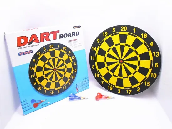 Indoor Sport Toy Dartboard Target Shooting Toy Paper Dartboard Set with Iron Wire Dart