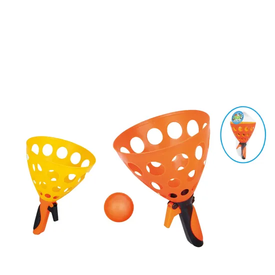 Promotional Toys Outdoor Sport Catching Ball Game Toys for Kids Ball Launcher 2PCS Packing in Set