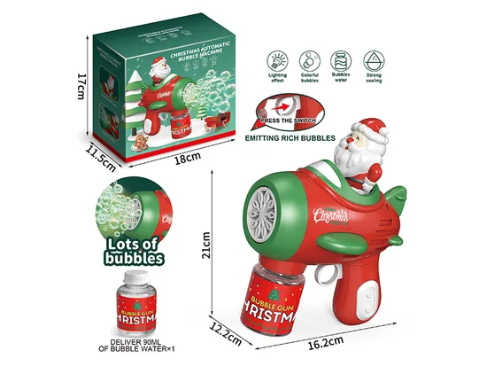 Children Christmas Gift Bubble Toys Kids Christmas Toys Bubble Gun