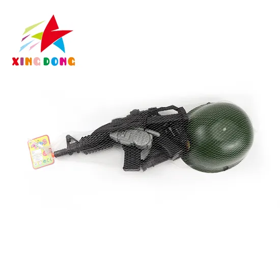 Plastic Helmet Kids Gun Toys Play Set for Sale