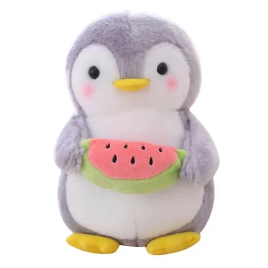 Custom Soft Plush Toy /Stuffed Toy OEM Factory Gift Kids Toys Animal Plush Toys (Dark gray penguin)
