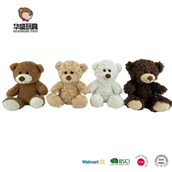 Manufacturers Wholesale Low MOQ 10 Inch Plush Toys Mini Stuffed Animal Valentine White Brown Gray Color Teddy Bear with Custom Logo