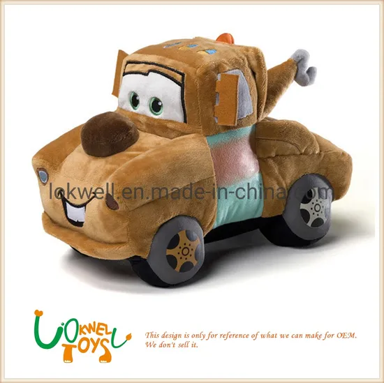 En71 Certificated Customise Design Cartoon Plush Car Toy for 0+ Years Old Kids