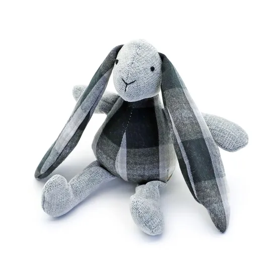 Soft and Cuddly Plaid Plush Toy for Kids and Pets