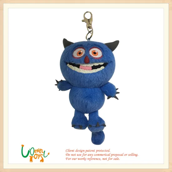 Customize Plush Animal Design OEM Plush Toy Soft Toy Key Chain with Ring Key Chain Ring