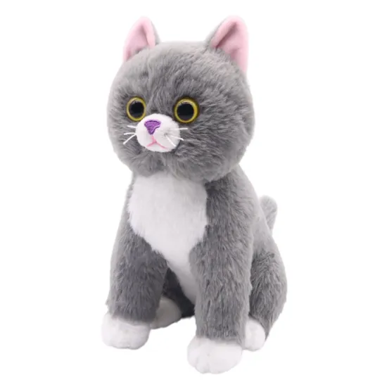 Cute Lifelike Animal Cat Toy Children Gift Soft Plush Stuffed Toys Manufacturer