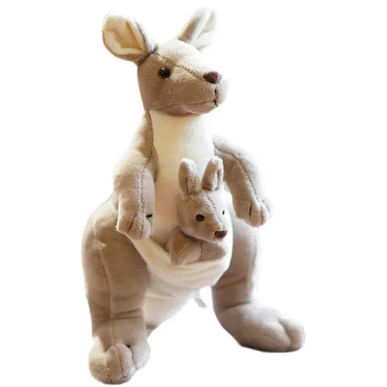 Cute Australian Kangaroo Plush Toy Doll Simulation Animal Doll Parent Child Doll Birthday Gift