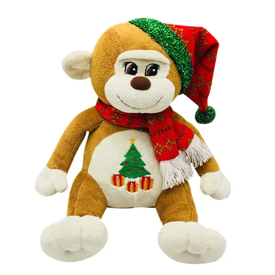 Creative Custom Christmas Gift Wholesale Stuffed Plush Animal Toy Funny Monkey Toy