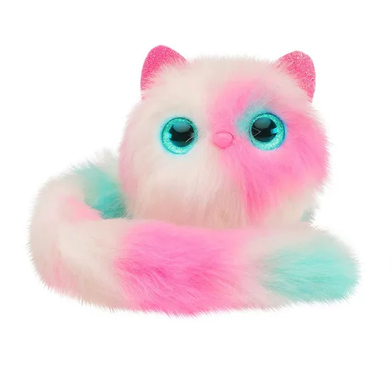 Pink Electric Fluffy Cat Plush Stuffed Toy for Children Plush Toy Doll