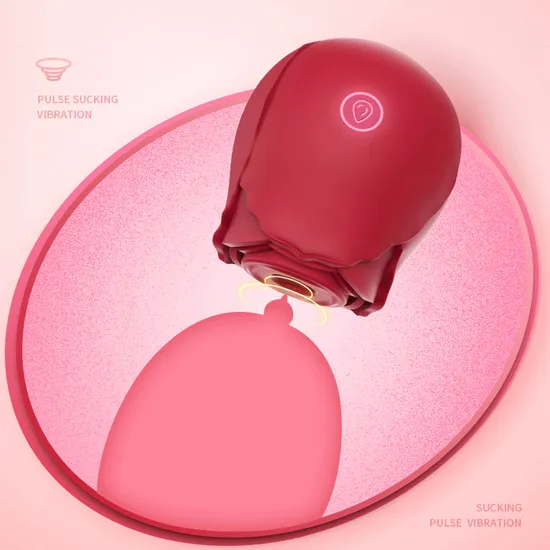 Powerful Sucking Vibrator Oral Sex Vagina Rose Shape Vibrator Toy