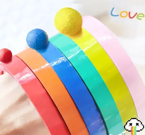 Color Tape Funny Sensory Ball DIY Crafts Supplies for Relaxing Sticky Ball Tapes